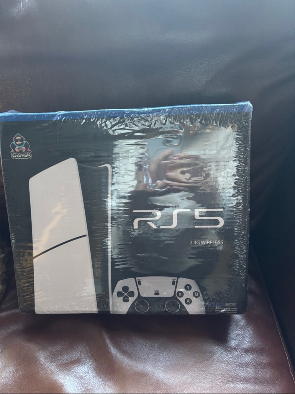 RS5 2.4G Wireless Gaming Console with White Console and Controller